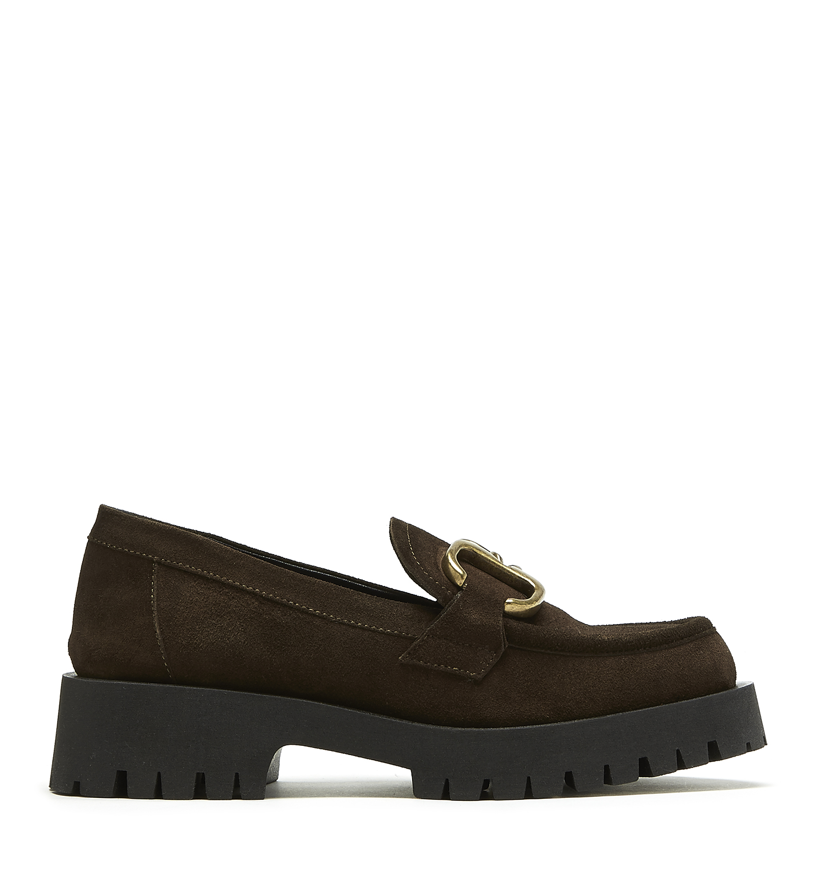 La Canadienne Bradchic Suede Loafer In Military