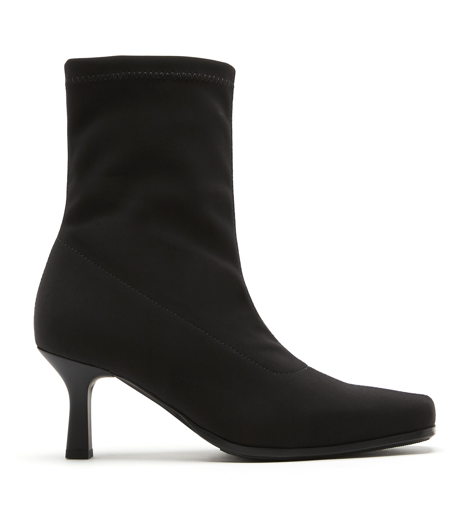 La Canadienne Tally Stretch Fabric Bootie In Black
