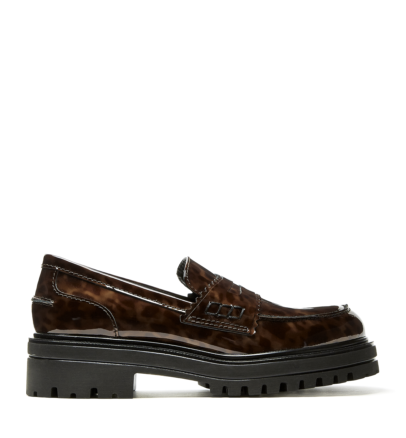 La Canadienne Rescale Patent Leather Loafer In Cognac