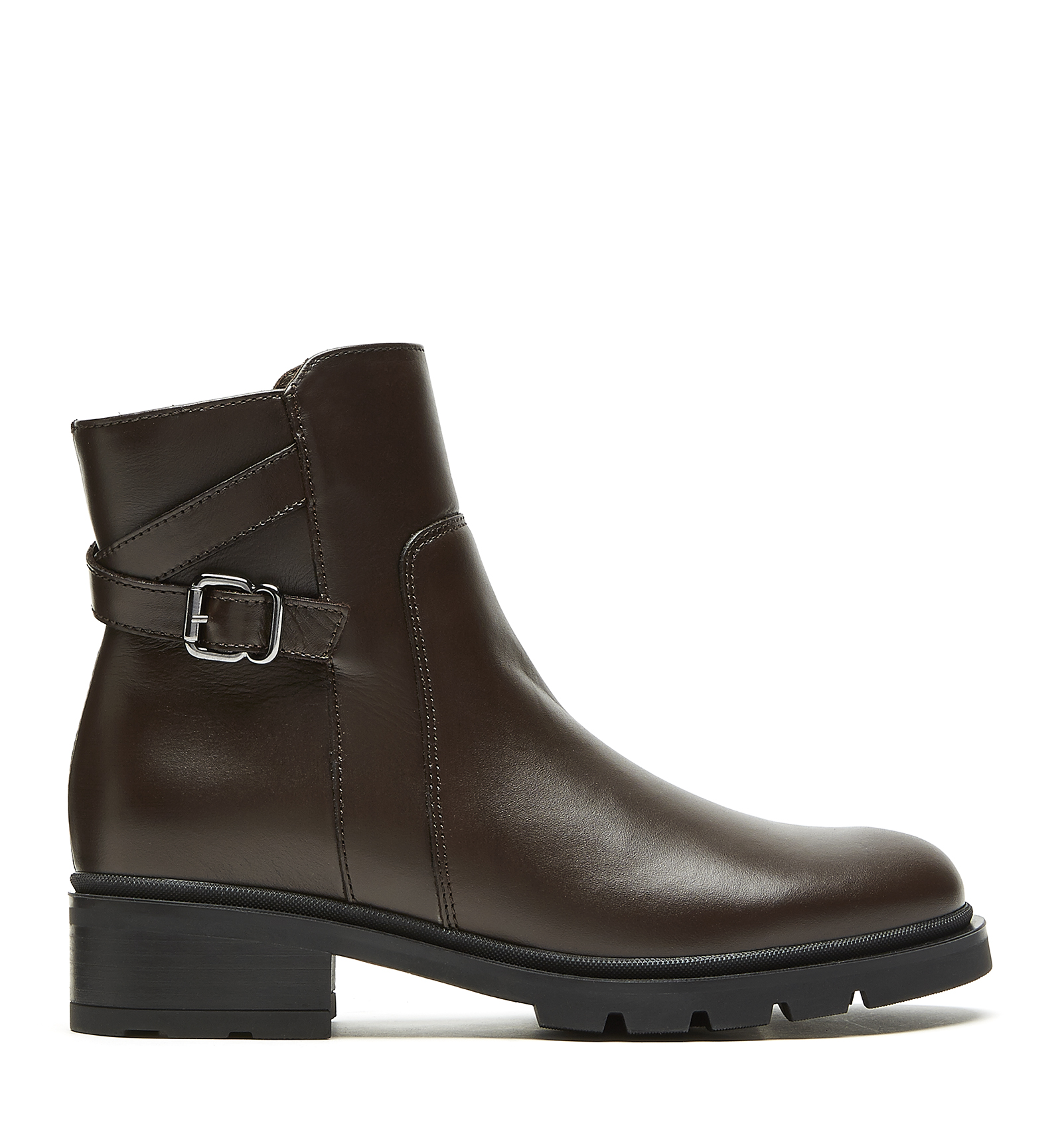 La Canadienne Shai Leather Bootie In Brown